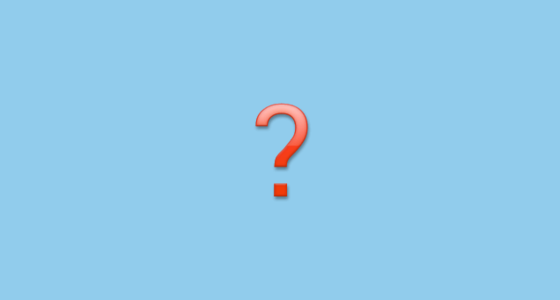 Interrogación Roja Emoji on LG Velvet