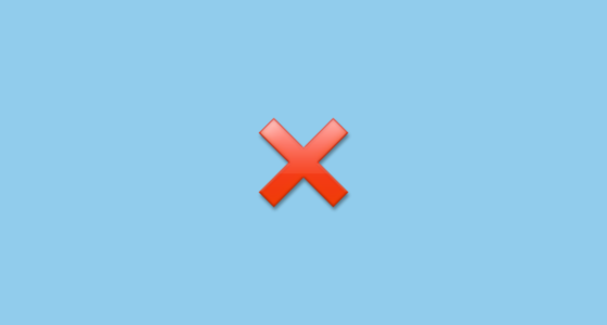 Cross Mark Emoji on LG G4