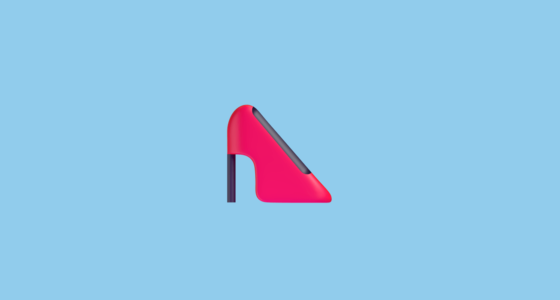 👠 High-Heeled Shoe Emoji on Microsoft Teams 1.0