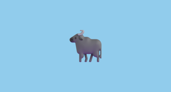 🐃 Búfalo De Agua Emoji on Microsoft Teams 1.0