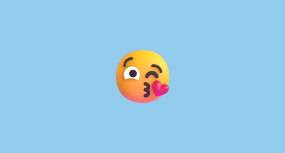 😘 飞吻 Emoji on Microsoft Teams 15.0