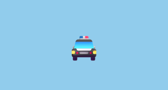๐ Oncoming Police Car Emoji on Microsoft Teams 15.0