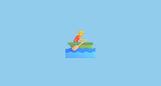 🚣 Person Rowing Boat Emoji on Microsoft Teams 15.0