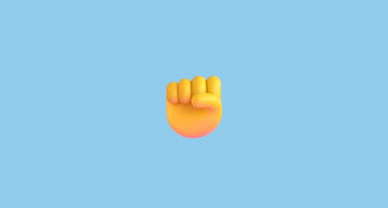 举起拳头 Emoji on Microsoft Teams 15.0