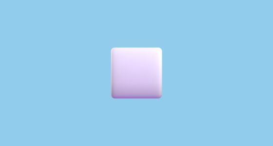 ⬜ White Large Square Emoji on Microsoft Teams 15.0