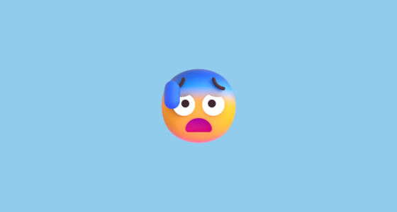 ๐ฐ Cara Con Ansiedad Y Sudor Emoji on Microsoft Teams 14.0