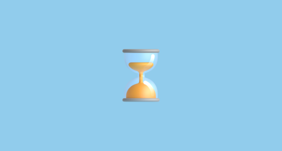 ⌛ Hourglass Done Emoji on Microsoft Teams 14.0