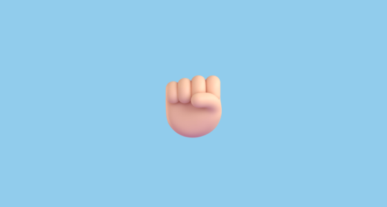 🏻 Poing Levé: Peau Claire Emoji on Microsoft Teams 14.0