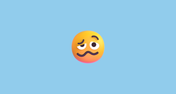 🥴 Cara De Grogui Emoji on Microsoft Teams 14.0