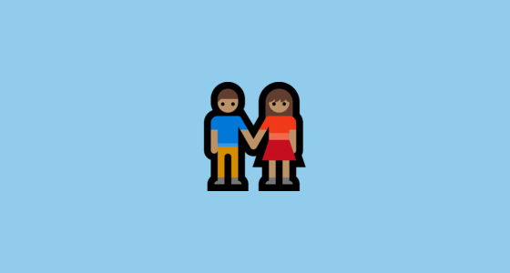 π«π½ Woman and Man Holding Hands: Medium Skin Tone Emoji on Microsoft ...