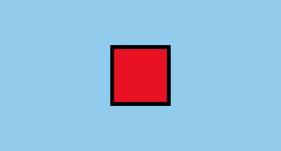 🟥 빨간색 사각형 Emoji on Microsoft Windows 11