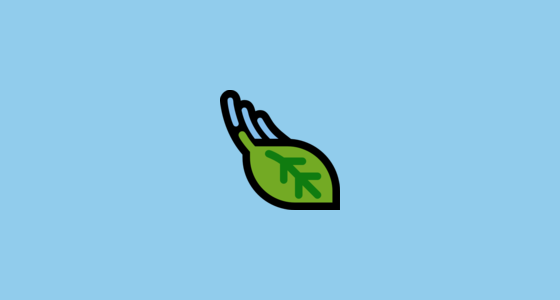 🍃 Leaf Fluttering in Wind Emoji on Microsoft Windows 11