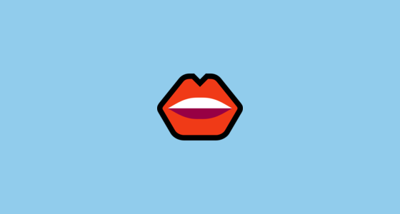 👄 Mouth Emoji on Microsoft Windows 11
