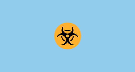 ☣️ Biohazard Emoji on Microsoft Windows 11 22H2
