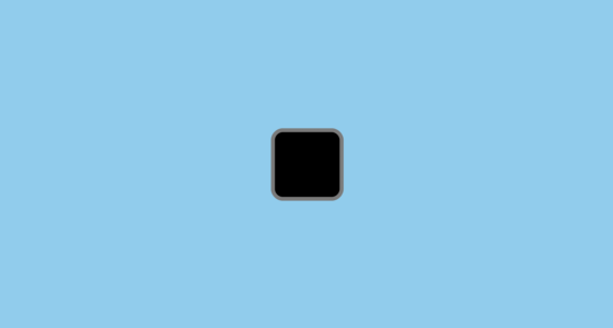 Black Medium-Small Square Emoji on Microsoft Windows 11 22H2