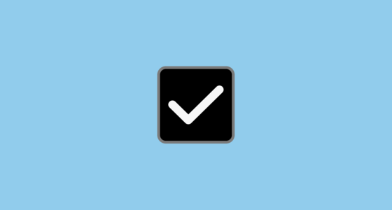 ☑️ 勾选框 Emoji on Microsoft Windows 11 22H2