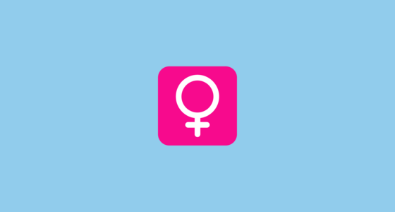 ♀️ Female Sign Emoji on Microsoft Windows 11 22H2