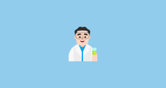 ๐จ๐ปโ๐ฌ Cientista Homem: Pele Clara Emoji on Microsoft Windows 11 22H2