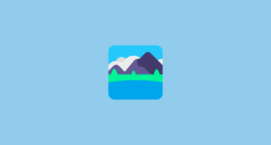 ποΈ National Park Emoji on Microsoft Windows 11 22H2