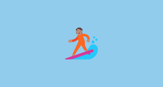 ππ½ Persona Haciendo Surf: Tono De Piel Medio Emoji on Microsoft Windows ...