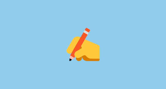 ๏ธ Mano Escribiendo Emoji on Microsoft Windows 11 22H2