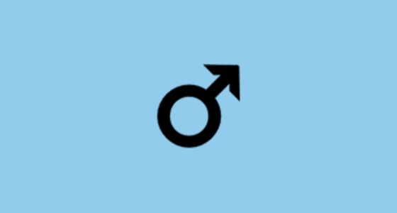 ♂️ Male Sign Emoji on Microsoft Windows 10