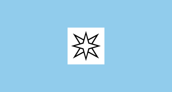 ️ 팔각 별 Emoji on Noto Emoji Font 14.0
