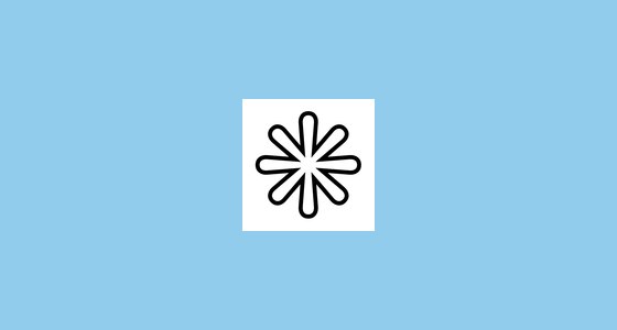 ️ Eight-Spoked Asterisk Emoji on Noto Emoji Font 14.0