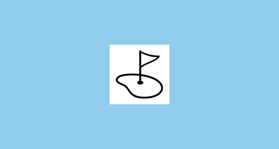 ⛳ Vlag In Hole Emoji on Noto Emoji Font 14.0