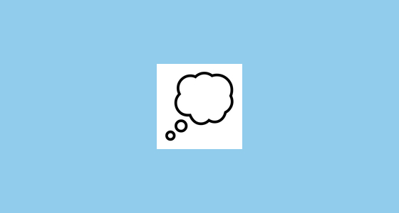 π Thought Balloon Emoji on Noto Emoji Font 14.0