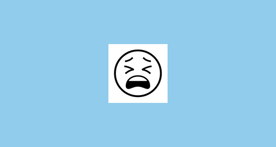 😫 累 Emoji on Noto Emoji Font 14.0