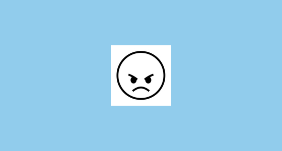 ๐ Angry Face Emoji on Noto Emoji Font 15.0