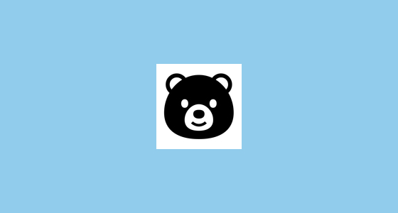 🐻 Bear Emoji on Noto Emoji Font 15.0