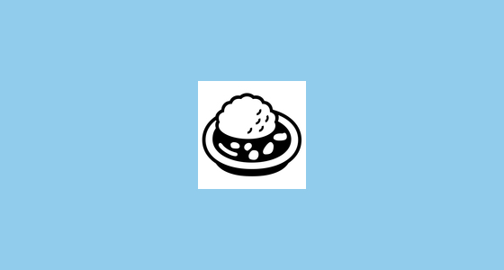 π Curry Rice Emoji on Noto Emoji Font 15.0