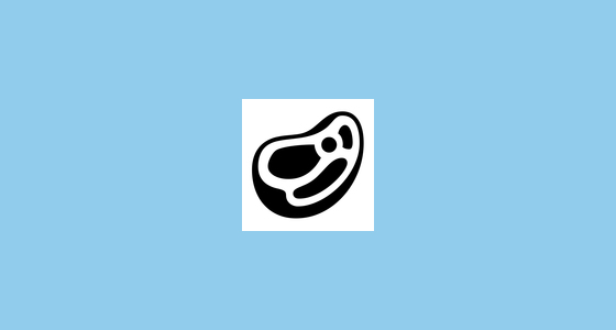 🥩 Cut of Meat Emoji on Noto Emoji Font 15.0