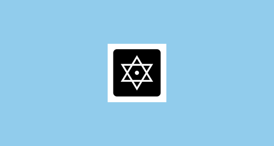 🔯 Dotted Six-Pointed Star Emoji on Noto Emoji Font 15.0