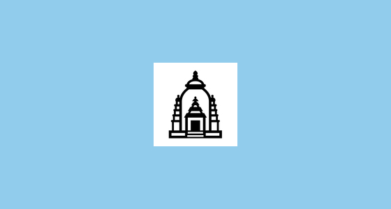 🛕 Hindu Temple Emoji on Noto Emoji Font 15.0