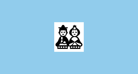 🎎 Bonecas Japonesas Emoji on Noto Emoji Font 15.0
