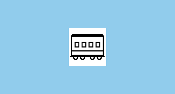 ๐ Railway Car Emoji on Noto Emoji Font 15.0