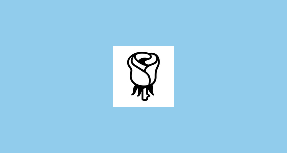 🌹 장미꽃 Emoji on Noto Emoji Font 15.0