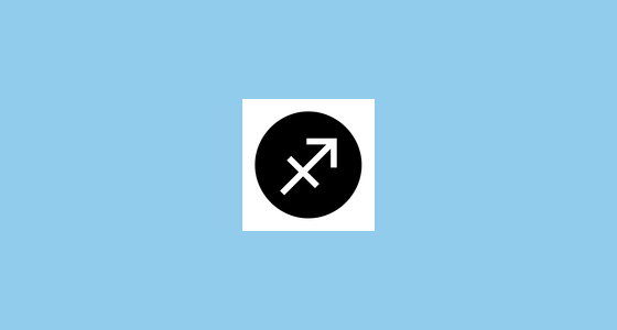 ♐ Sagitario Emoji on Noto Emoji Font 15.0