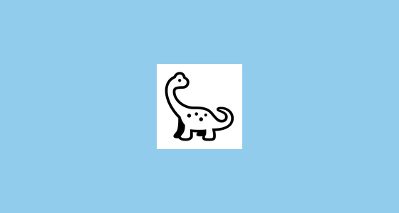 🦕 초식 공룡 Emoji on Noto Emoji Font 15.0