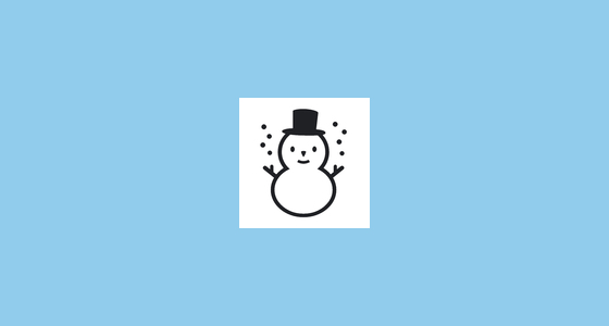 ☃️ Snowman Emoji on Noto Emoji Font 15.0