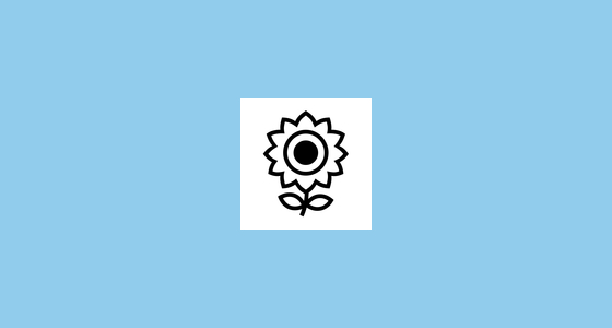 🌻 Girasol Emoji on Noto Emoji Font 15.0