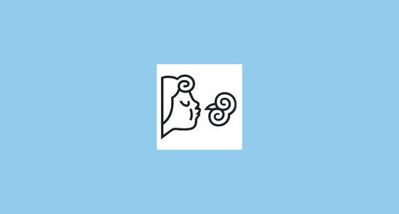 ๐ฌ๏ธ Wind Face Emoji on Noto Emoji Font 15.0