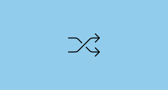 π Shuffle Tracks Button Emoji on OpenMoji 12.3