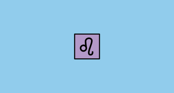 ♌ Signo De Leão Emoji on OpenMoji 13.0