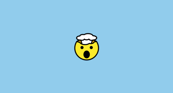 🤯 Ontploffend Hoofd Emoji on OpenMoji 14.0