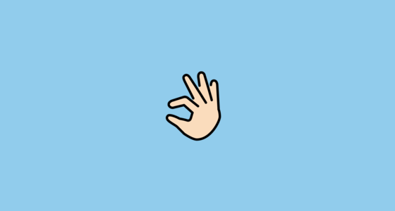 Openmoji Bug 🤏🏻 꼬집는 손: 하얀 피부 Emoji on OpenMoji 14.0