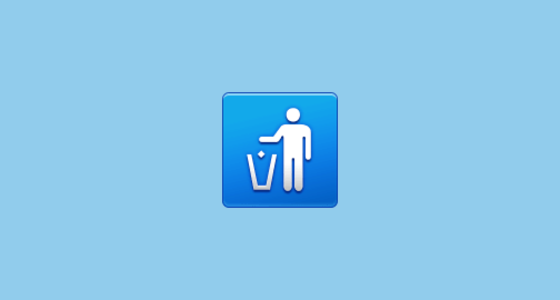 ๐ฎ Litter in Bin Sign Emoji on Samsung One UI 2.1